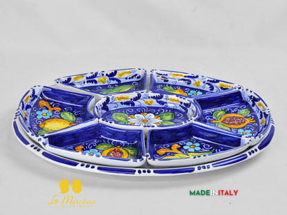 Antipastiera Cena Fredda in Ceramica di Caltagirone - Vari Modelli