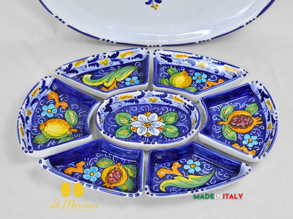 Antipastiera Cena Fredda in Ceramica di Caltagirone - Vari Modelli