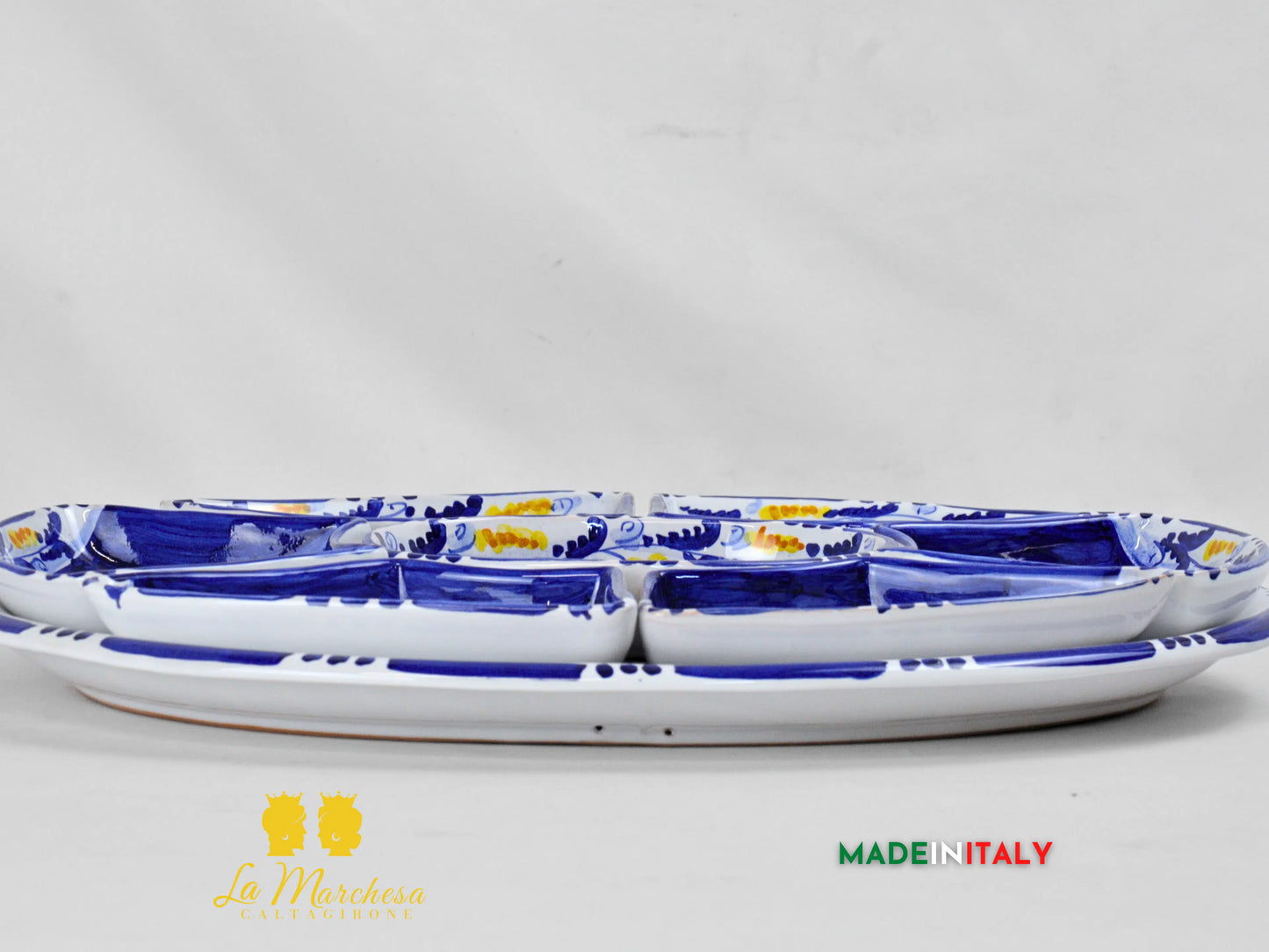 Antipastiera Cena Fredda in Ceramica di Caltagirone - Vari Modelli