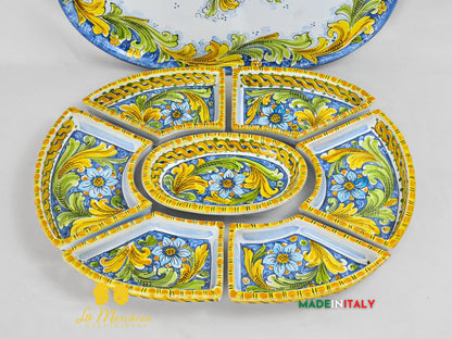 Antipastiera Cena Fredda in Ceramica di Caltagirone - Vari Modelli