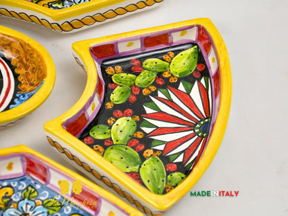 Antipastiera Cena Fredda in Ceramica di Caltagirone 44cm