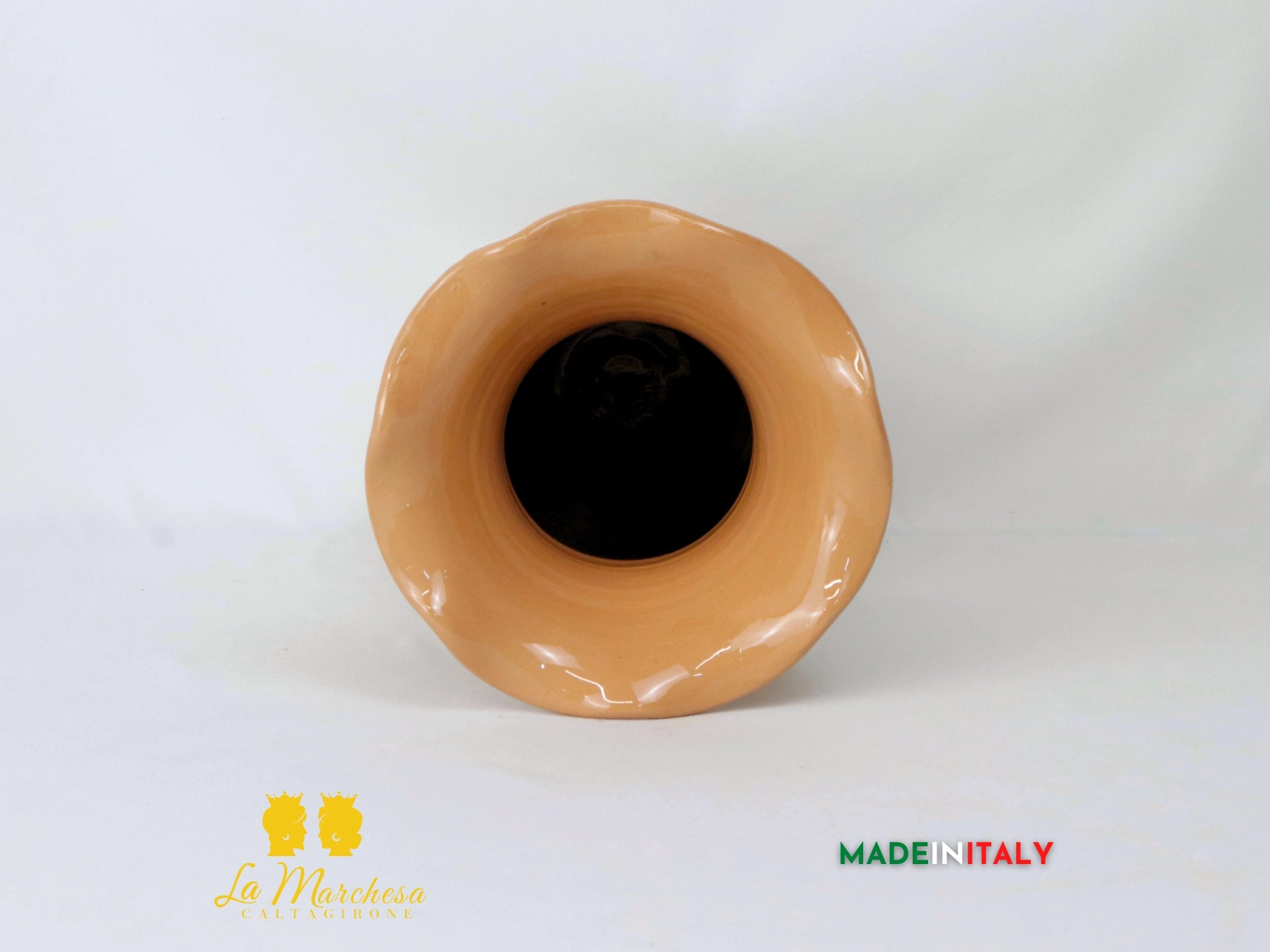 Vaso Treccia Esagoni in Ceramica di Caltagirone 32cm