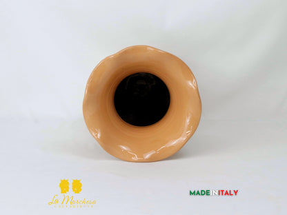 Vaso Treccia Esagoni in Ceramica di Caltagirone 32cm