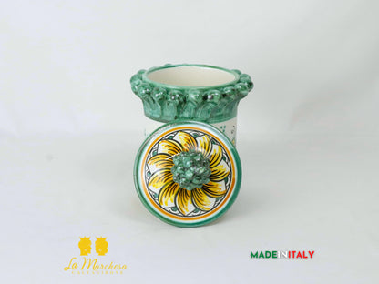 Barattolo Pigna Contenitore in Ceramica di Caltagirone