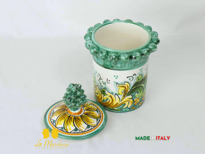 Barattolo Pigna Contenitore in Ceramica di Caltagirone