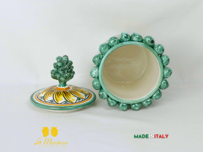 Barattolo Pigna Contenitore in Ceramica di Caltagirone
