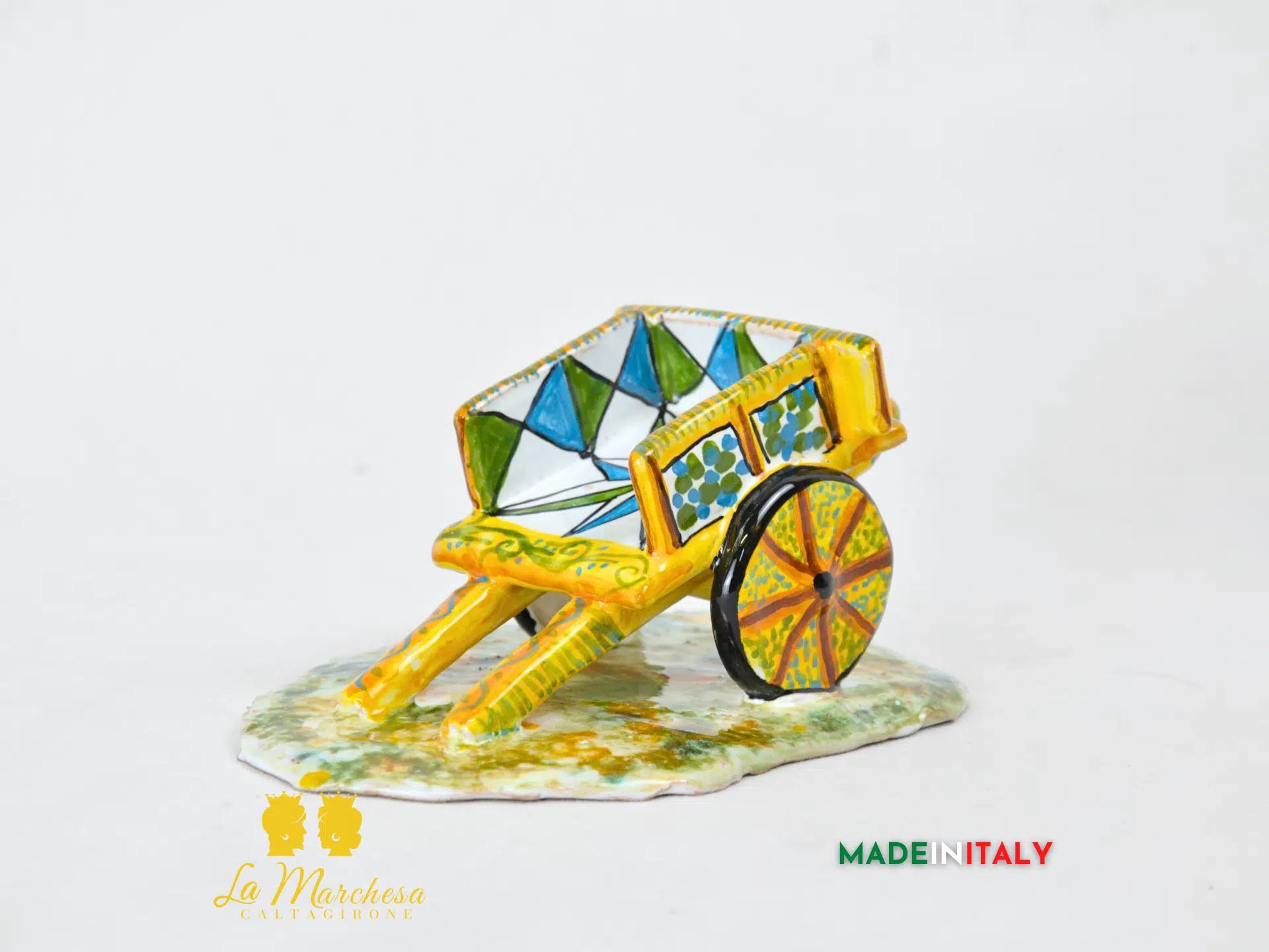 Calesse Decorato in Ceramica di Caltagirone - Vari Modelli