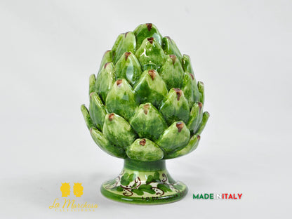 Carciofo Decorato in Ceramica di Caltagirone - Varie Misure