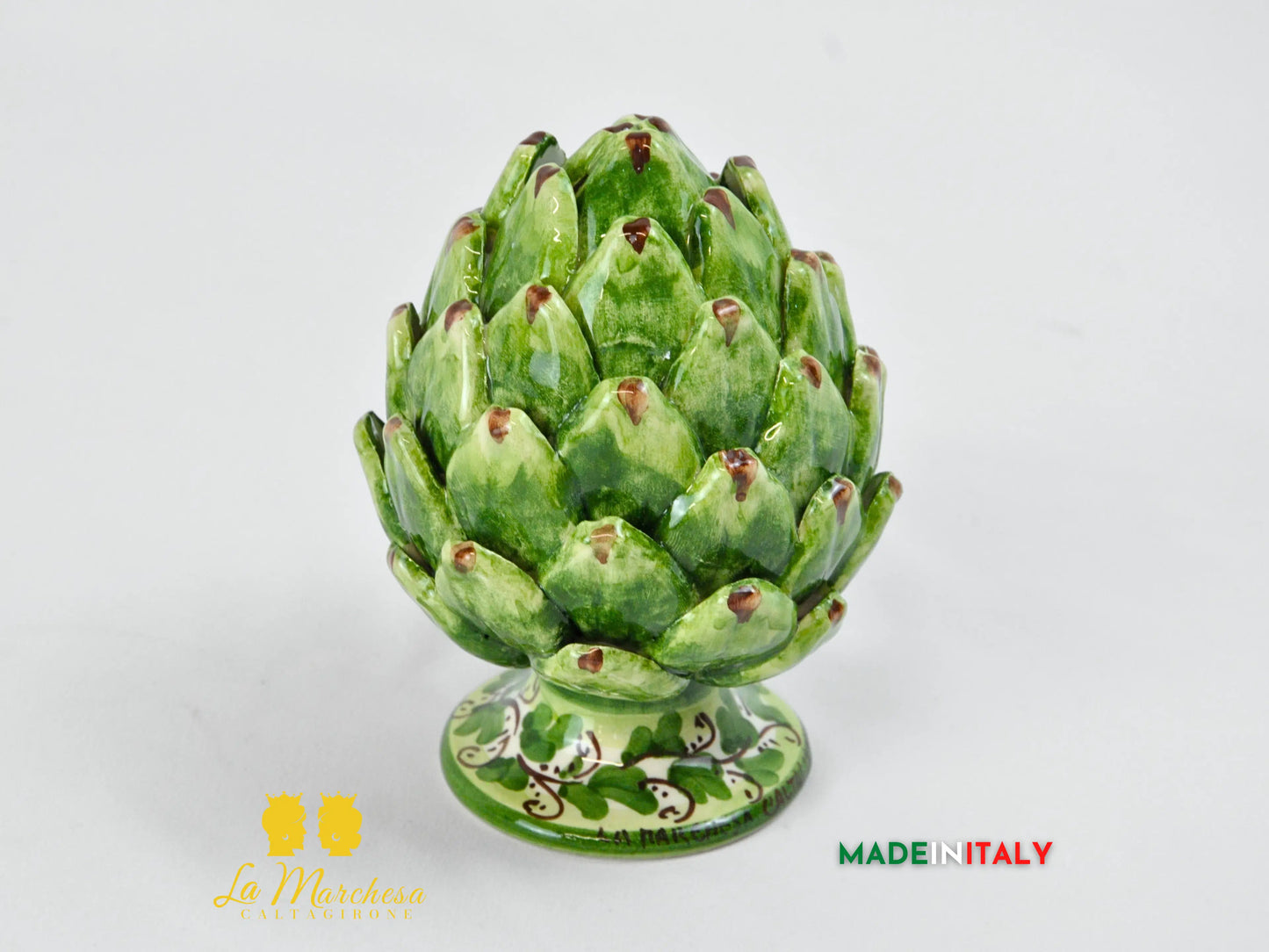 Carciofo Decorato in Ceramica di Caltagirone - Varie Misure