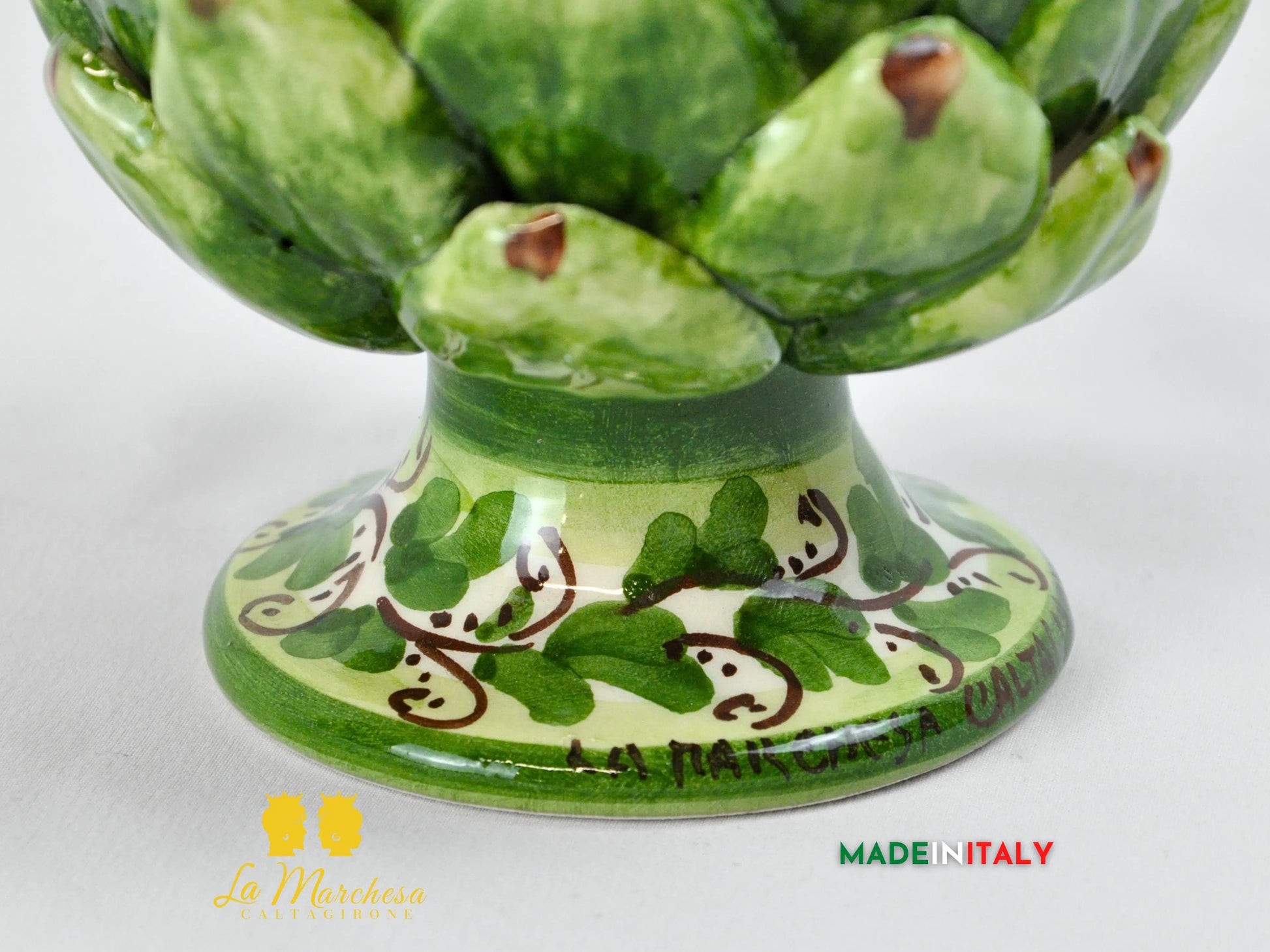 Carciofo Decorato in Ceramica di Caltagirone - Varie Misure