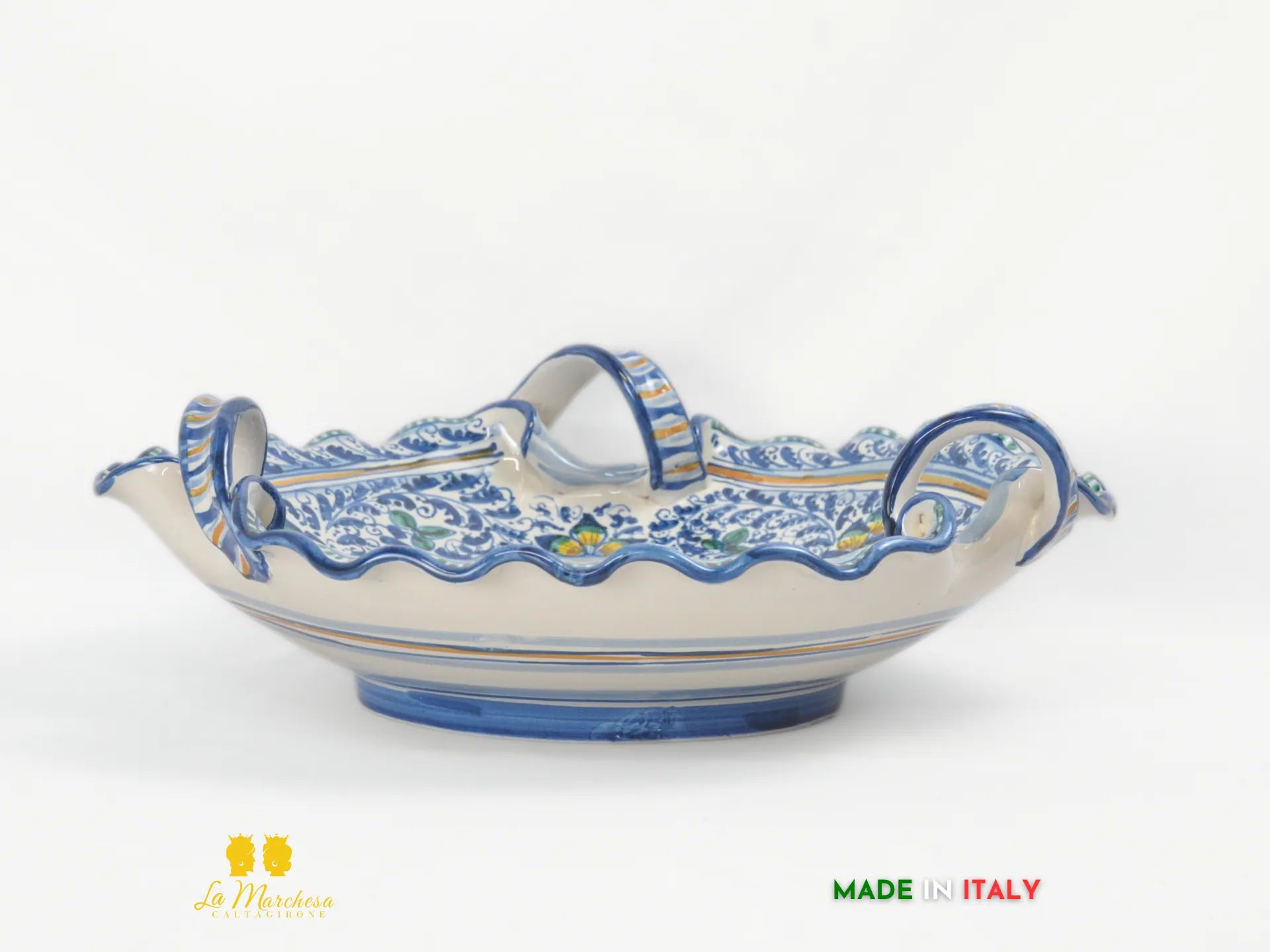 vassoio decorativo in ceramica decorato