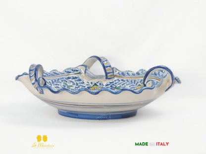 vassoio decorativo in ceramica decorato