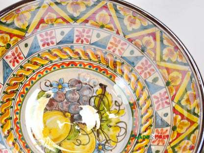 Cetrotavola Madreperla in Ceramica di Caltagirone 32cm - Vari Colori