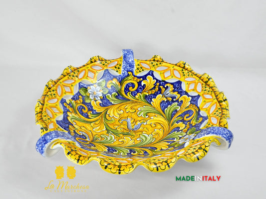 Centrotavola in Pregiata ceramica di Caltagirone 54cm