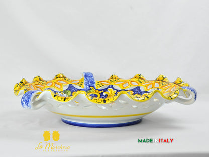 Centrotavola in Pregiata ceramica di Caltagirone 54cm