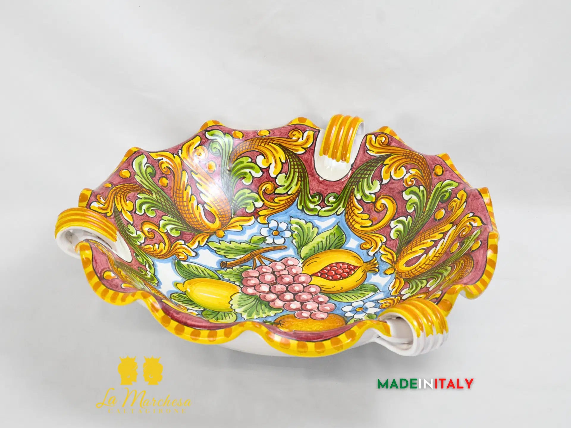 Centrotavola Frutta in Ceramica di Caltagirone - Vari Modelli
