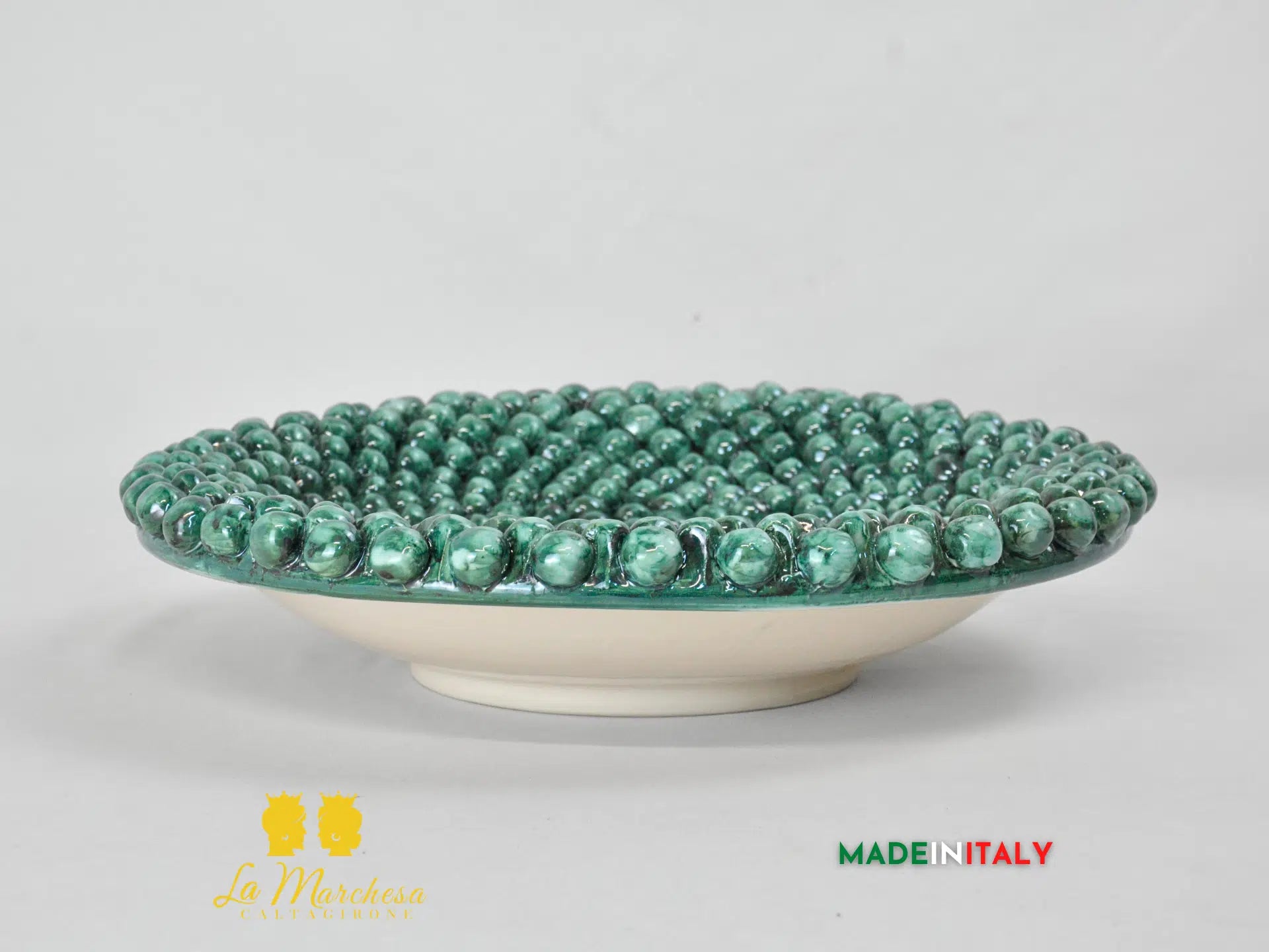Piatto Centrotavola Pigna in Ceramica di Caltagirone 33cm
