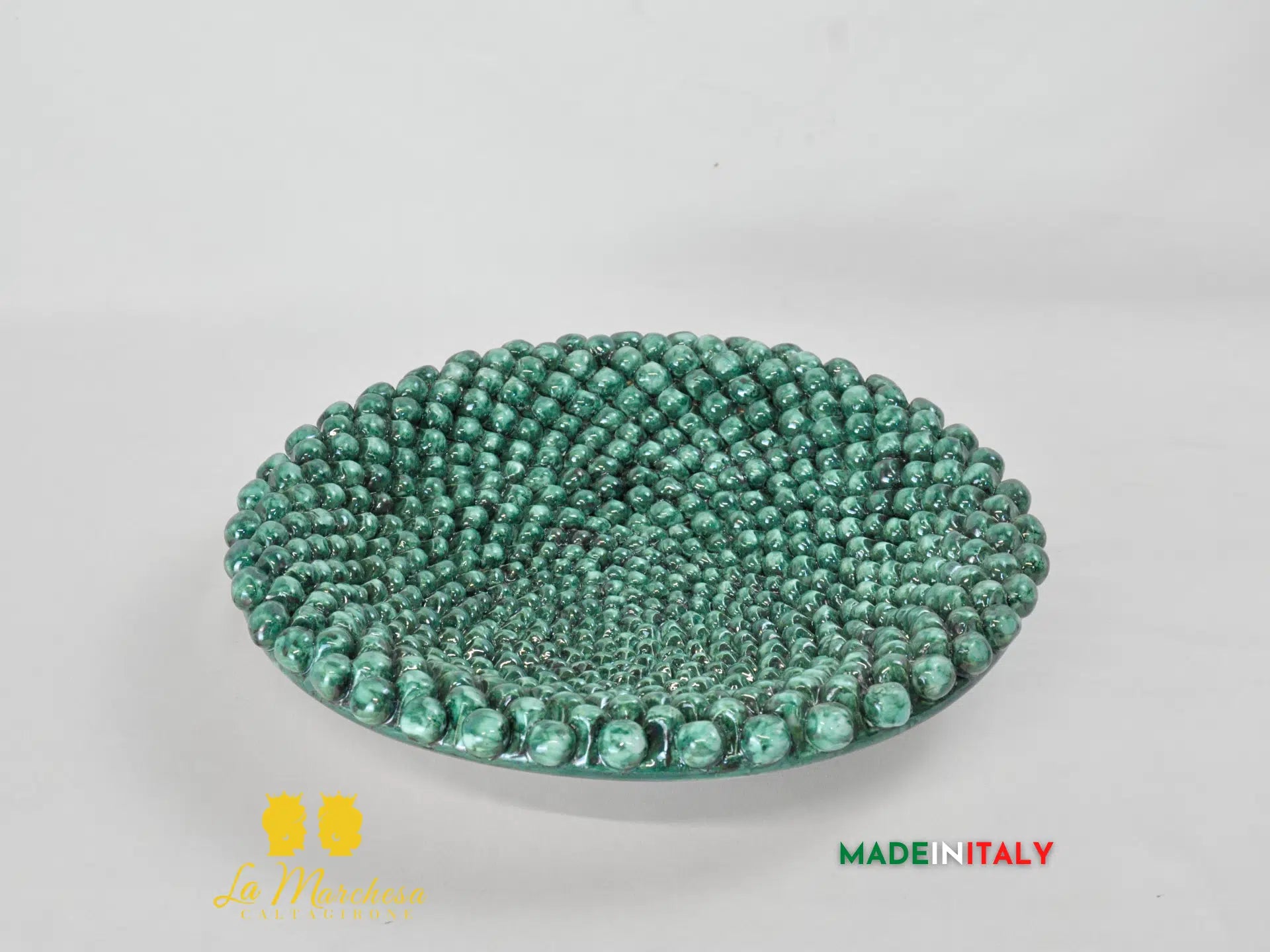 Piatto Centrotavola Pigna in Ceramica di Caltagirone 33cm