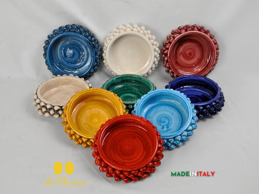 Ciotola Pigna in Ceramica di Caltagirone 16cm - Vari Colori