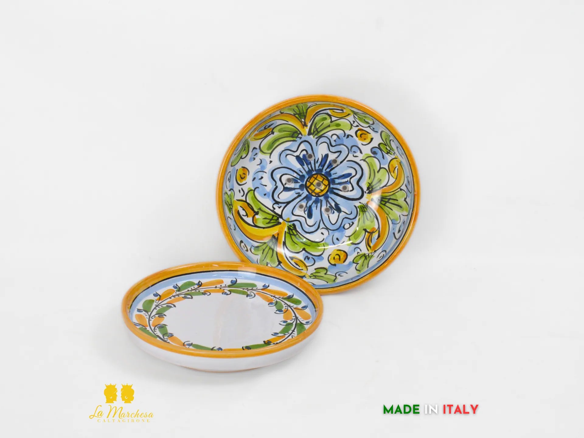 Ciotola Scola Mozzarella in Ceramica di Caltagirone