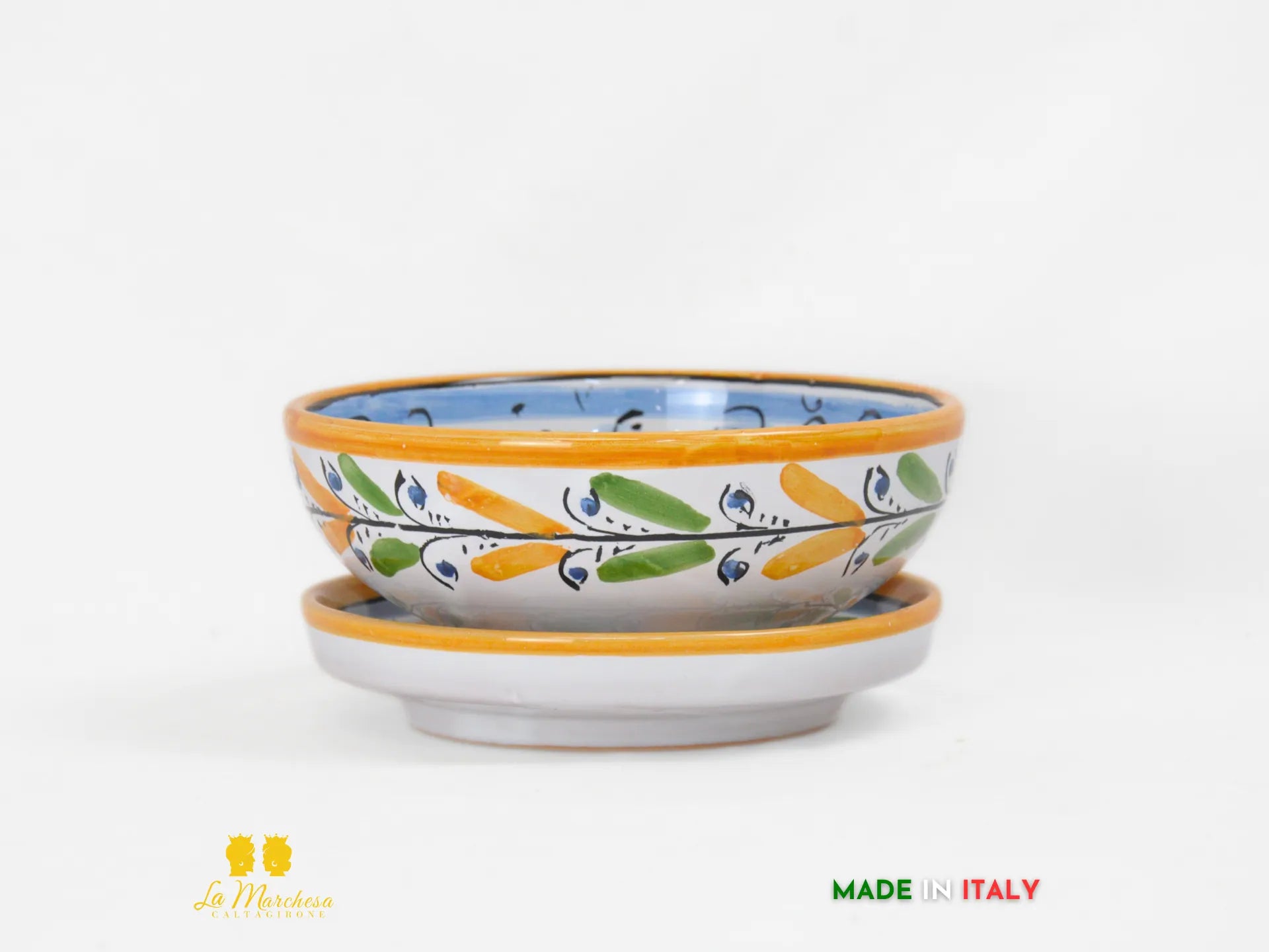 Ciotola Scola Mozzarella in Ceramica di Caltagirone