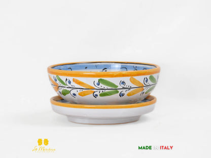 Ciotola Scola Mozzarella in Ceramica di Caltagirone