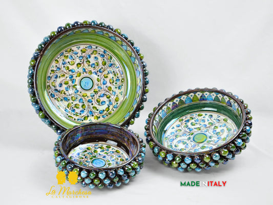 Ciotola Svuotatasche Madreperla in Ceramica di Caltagirone - Vari Modelli