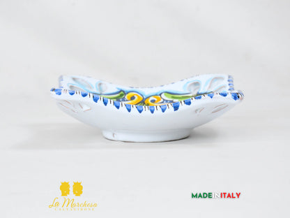 Ciotola Svuotatasche in Ceramica di Caltagirone 17cm - Vari Colori