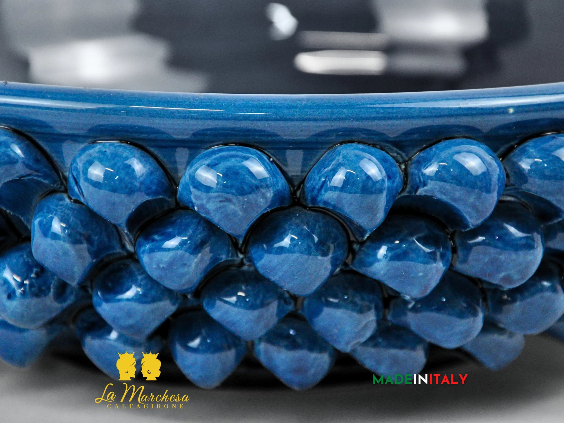 Ciotola Centrotavola Pigna in Ceramica di Caltagirone