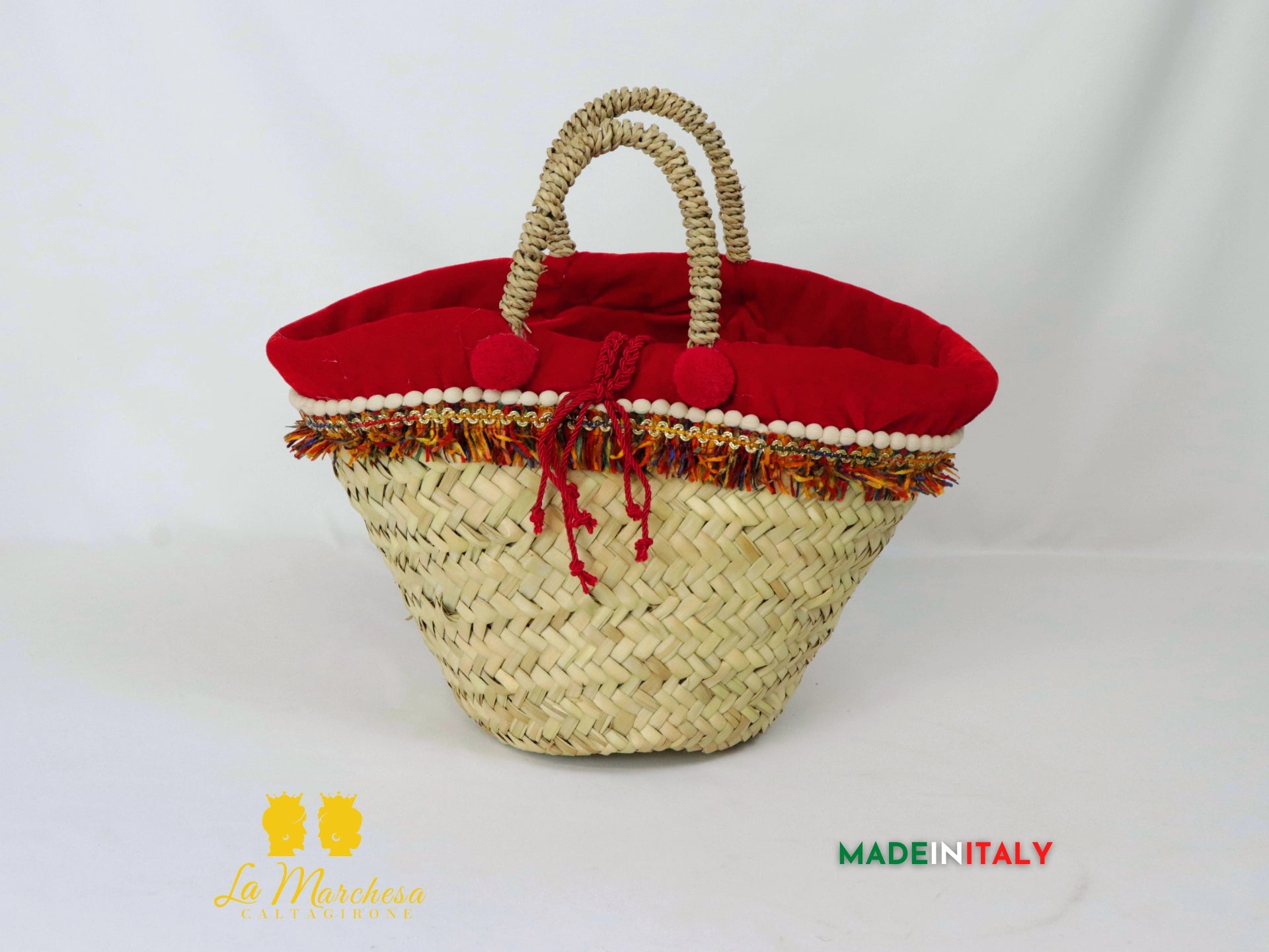 FINE SERIE Coffa in Vimini Artigianale Decorata - Vari Modelli