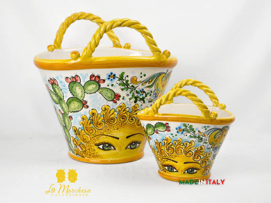 Coffa Decoro Estate in Ceramica di Caltagirone - Vari Modelli