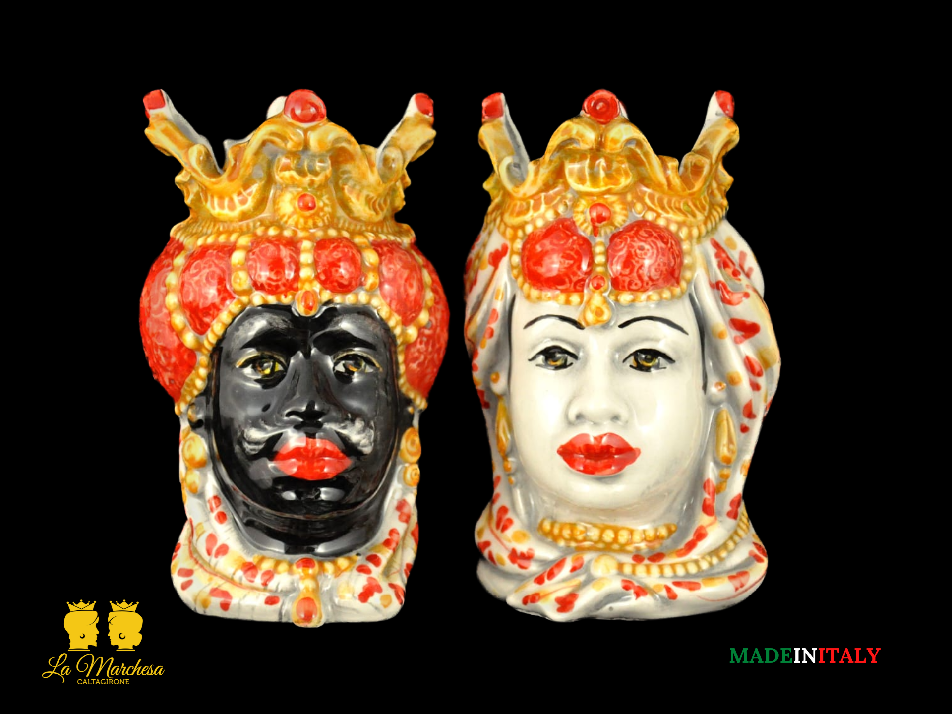 mori siciliani in ceramica di caltagirone