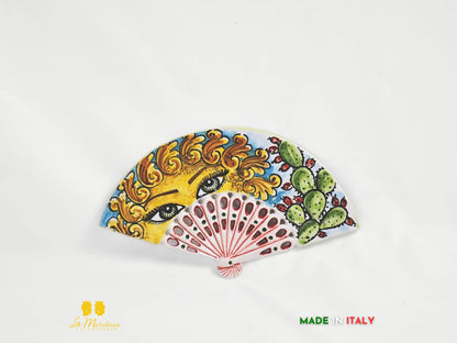 Decorazione da parete Ventaglio in Ceramica di Caltagirone - Vari decori