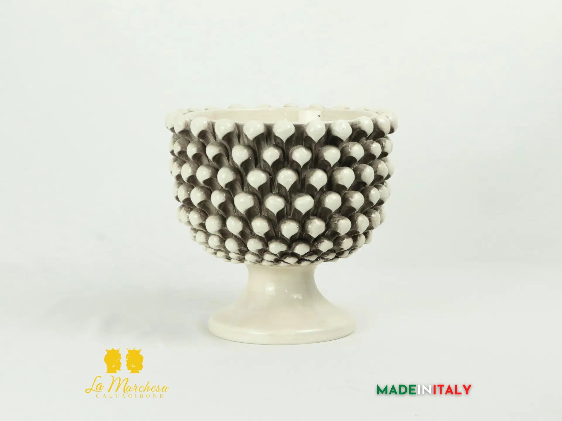 FINE SERIE - Portavaso Pigna Siciliana Ceramica di Caltagirone 22cm - Vari Modelli