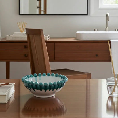 FINE SERIE - Centrotavola Ciotola Pigna in Ceramica di Caltagirone 21 cm