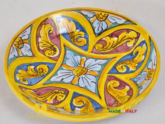 FINE SERIE - Piatto Fangotto in Ceramica di Caltagirone 20cm