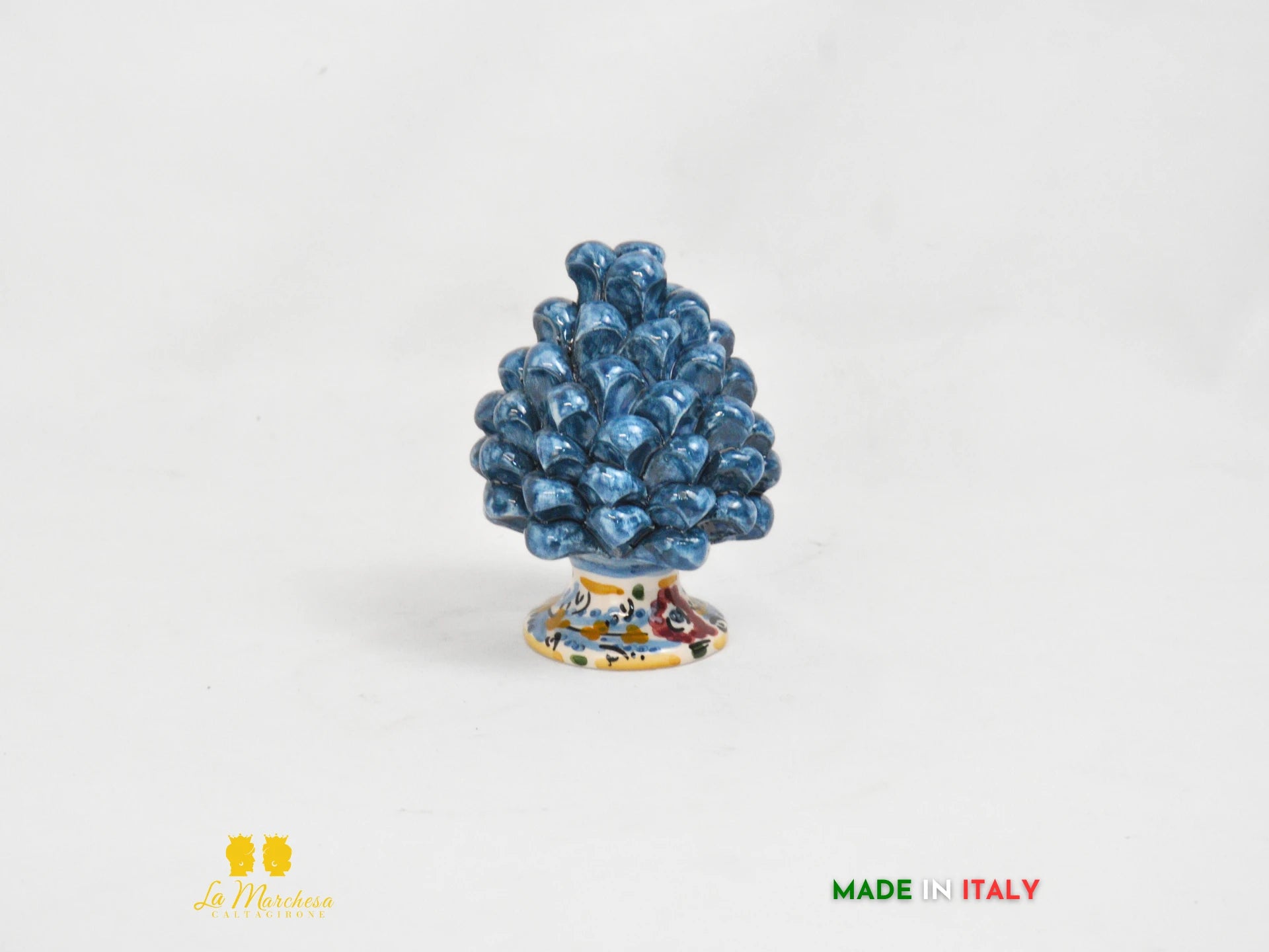 FINE SERIE Pigna Siciliana Ceramica di Caltagirone vari colori 13cm
