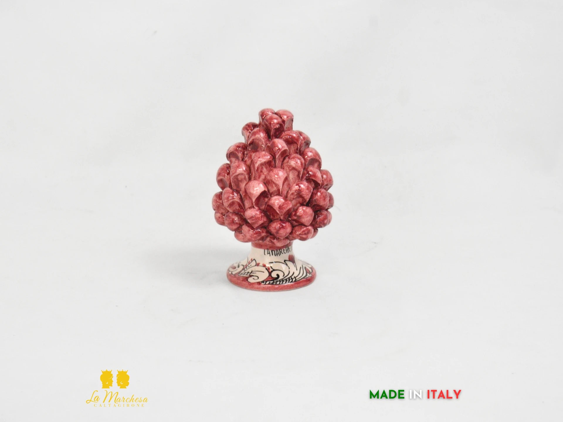 FINE SERIE Pigna Siciliana Ceramica di Caltagirone vari colori 13cm
