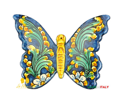 Farfalla in Ceramica di Caltagirone 16cm - Vari Decori