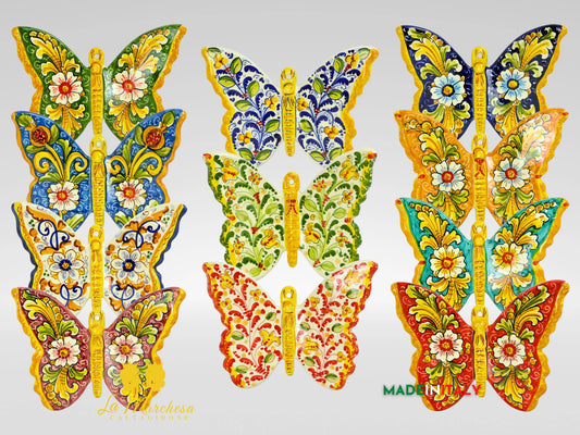Farfalla in ceramica di caltagirone 24cm