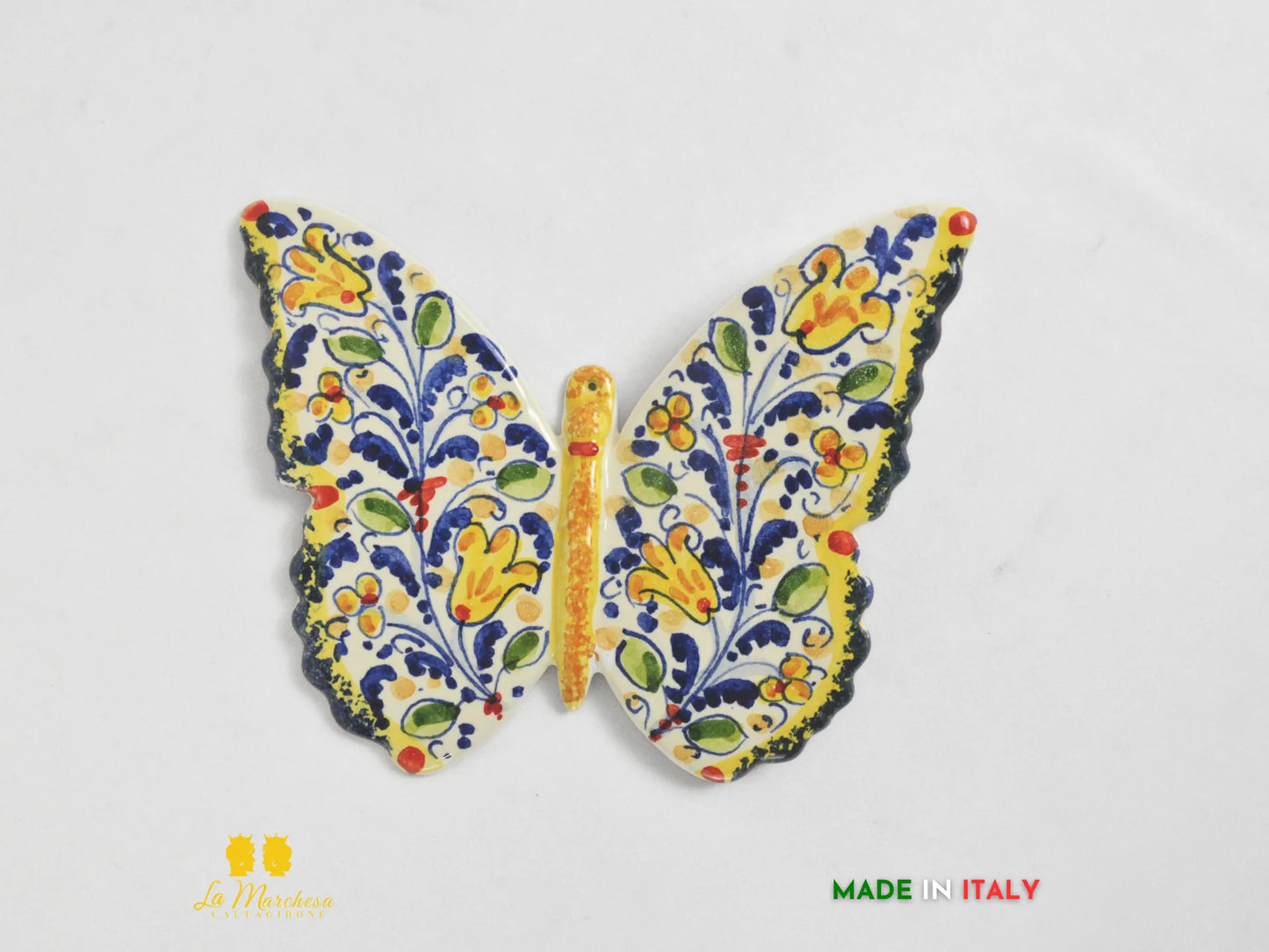 Farfalla Ceramica di Caltagirone 20cm - Vari Decori