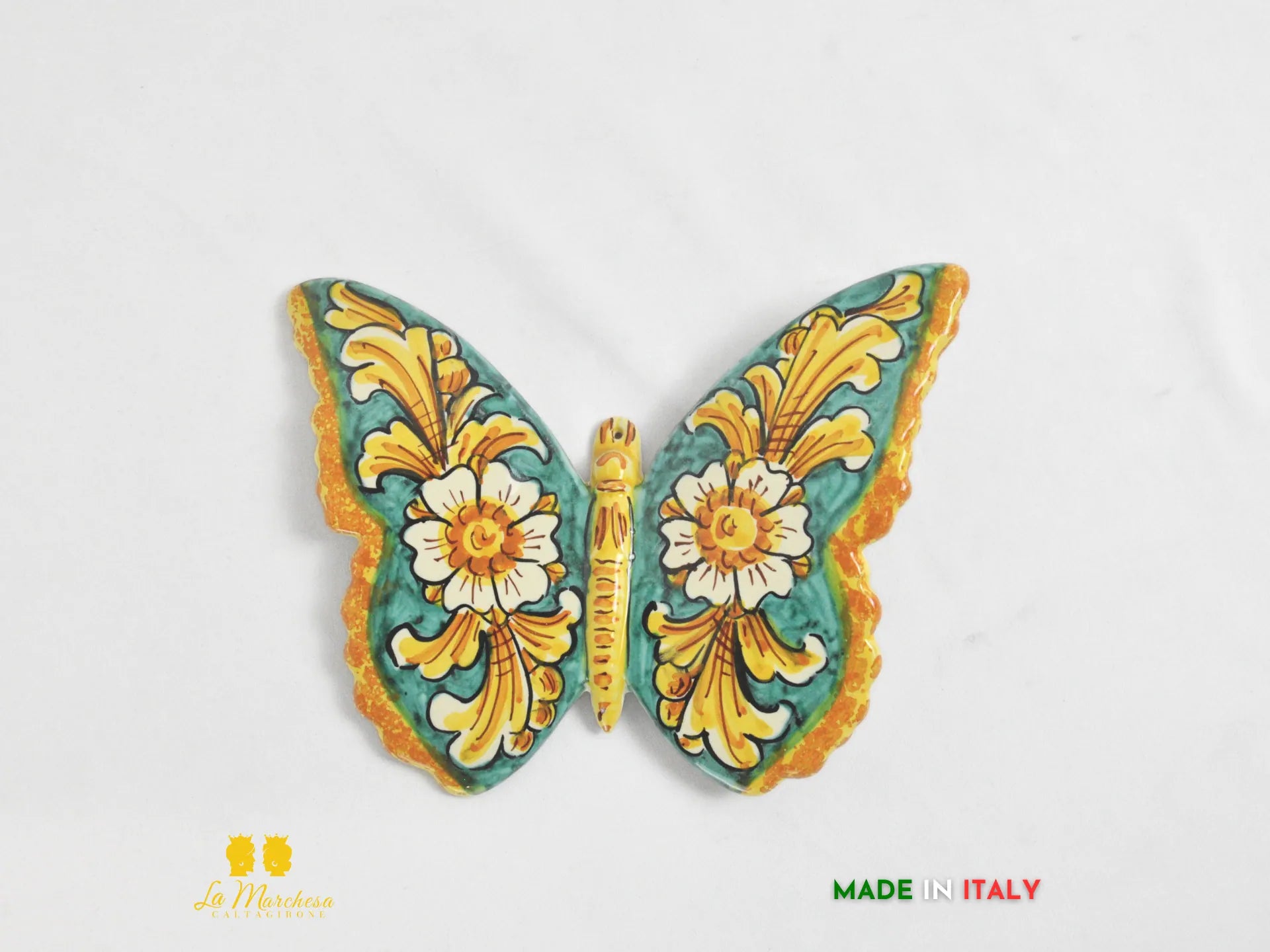 Farfalla Ceramica di Caltagirone 20cm - Vari Decori