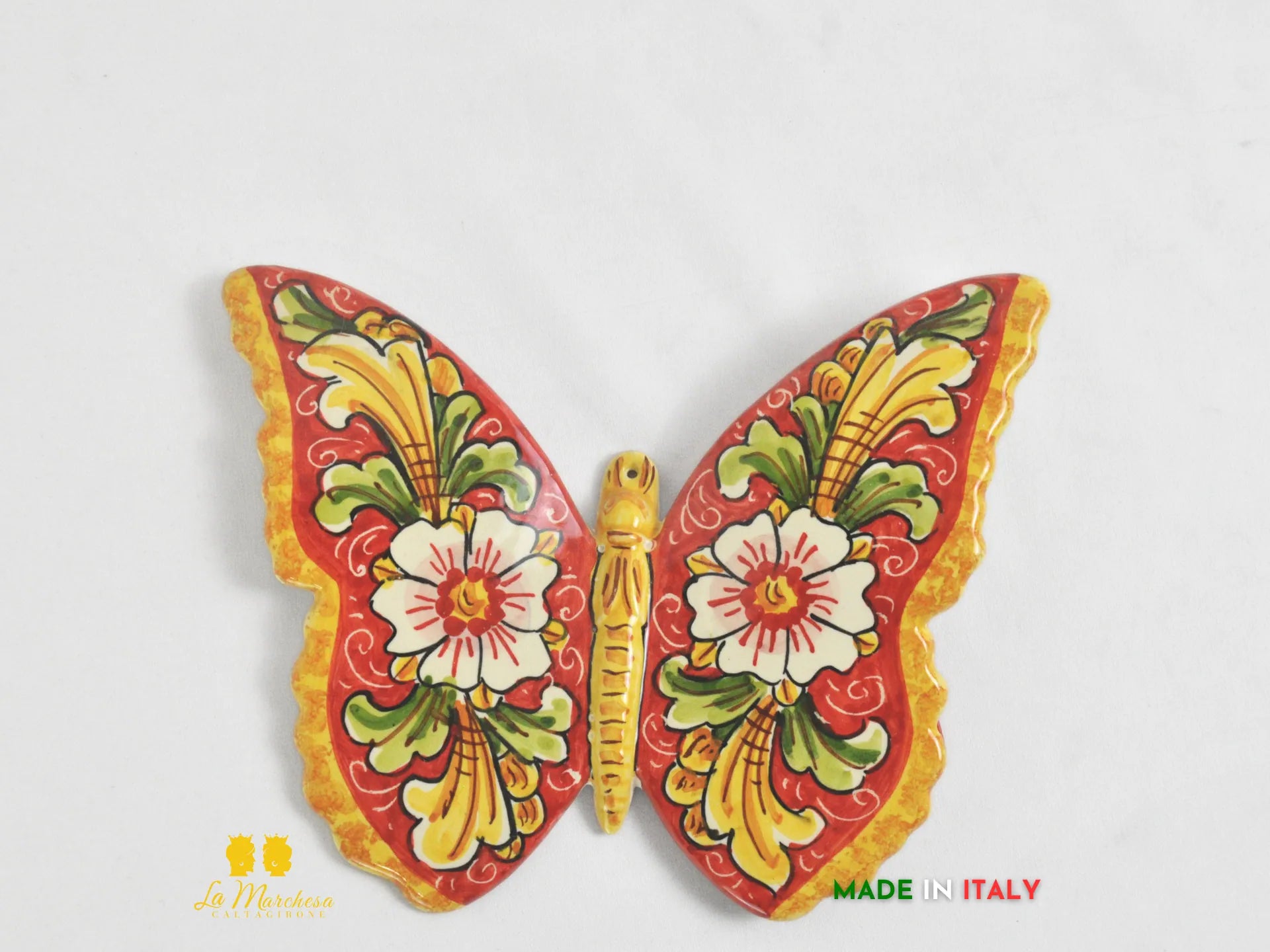 decoro da parte dipinto a mano in ceramica