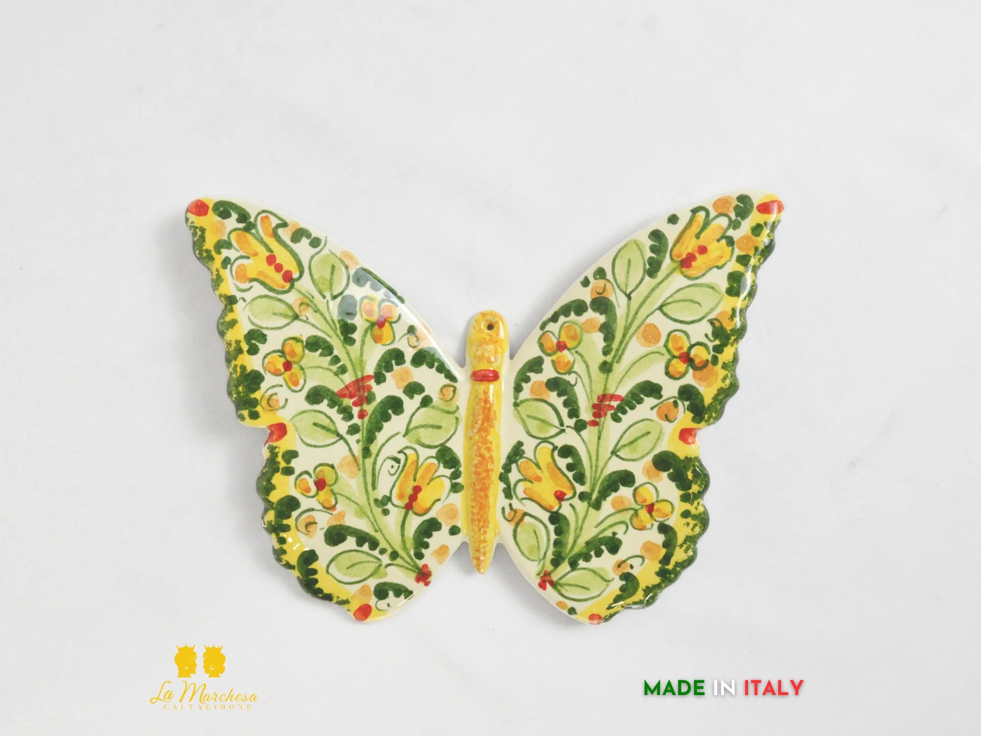 Farfalla Ceramica di Caltagirone 20cm - Vari Decori