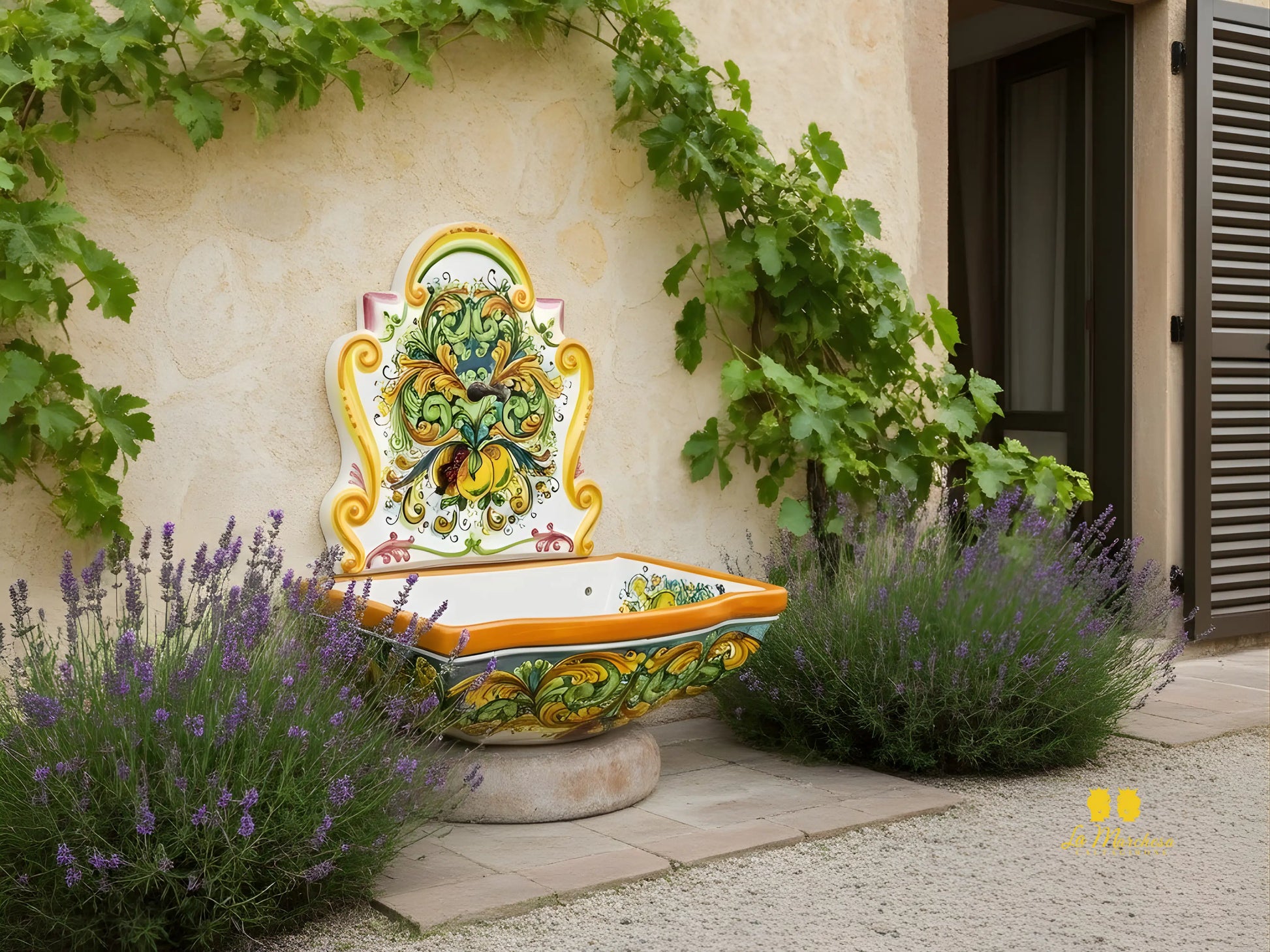 Fontana da Muro in Ceramica di Caltagirone - Vari Decori