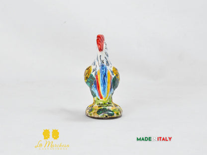 Gallo in Ceramica di Caltagirone - Varie Misure