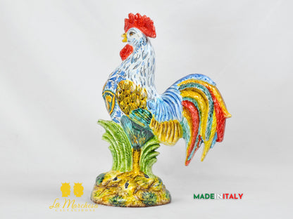 Gallo in Ceramica di Caltagirone - Varie Misure
