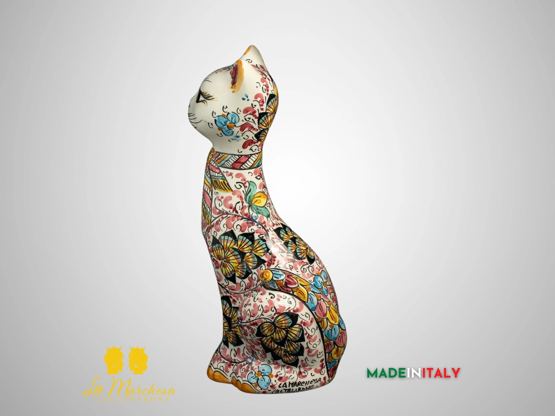 gatto in ceramica
