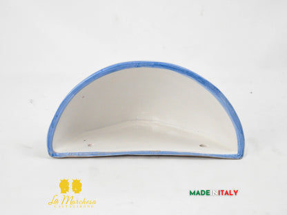 Gerla Vaso Da Parete Ceramica di Caltagirone Decoro 600 25cm - Vari Colori