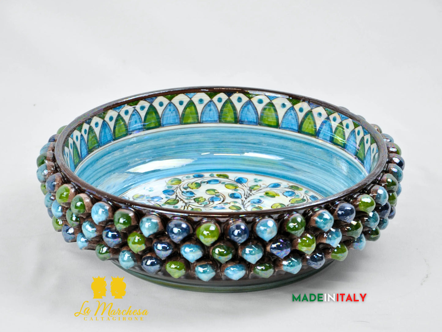 Ciotola Svuotatasche Madreperla in Ceramica di Caltagirone - Vari Modelli